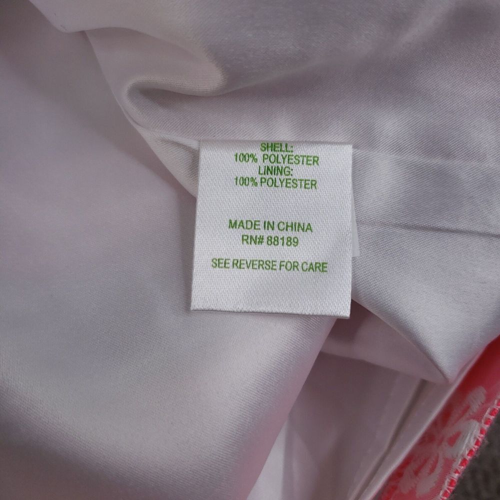 Lilly‎ Pulitzer Joslin Dress Size 0 Pink White Flutter Ribbon Floral Striped - Picture 12 of 16